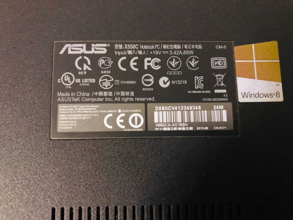 Ноутбук ASUS x550c