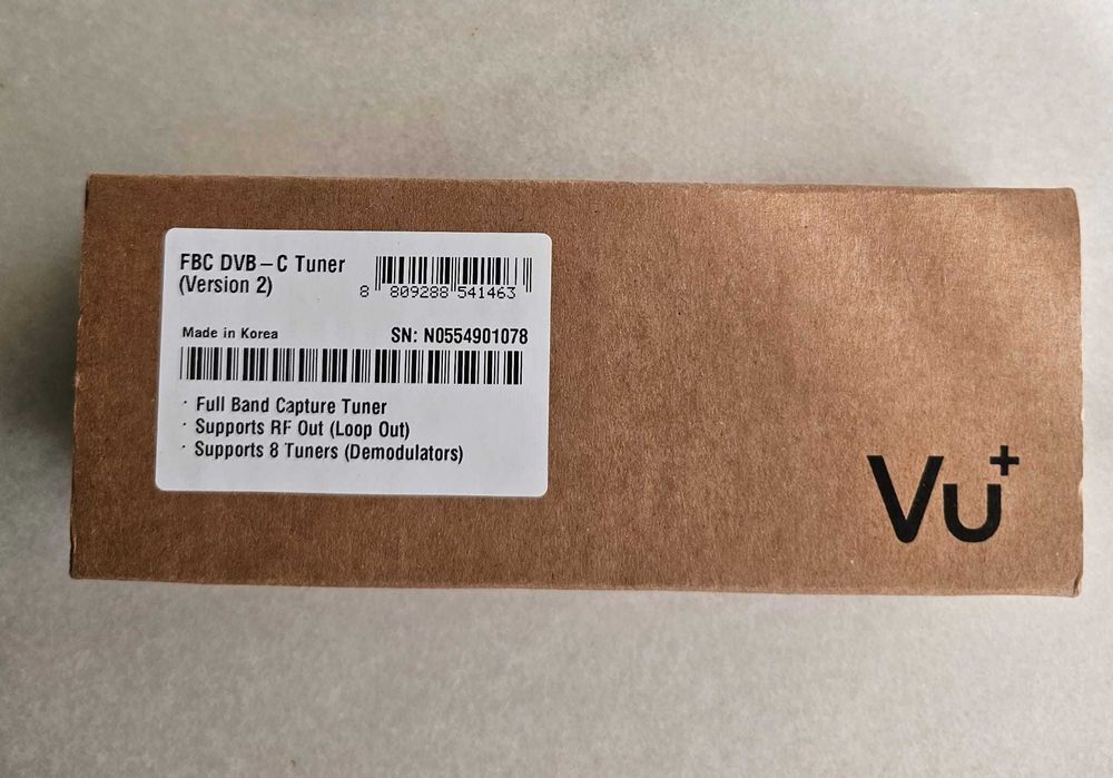 Tuner Vu+ FBC DVB-C (cablu) Ultimo 4K, Uno 4K, Uno 4K SE, Duo 4k SE