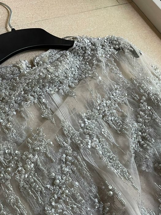 Rochie eleganta din dantela cu perle