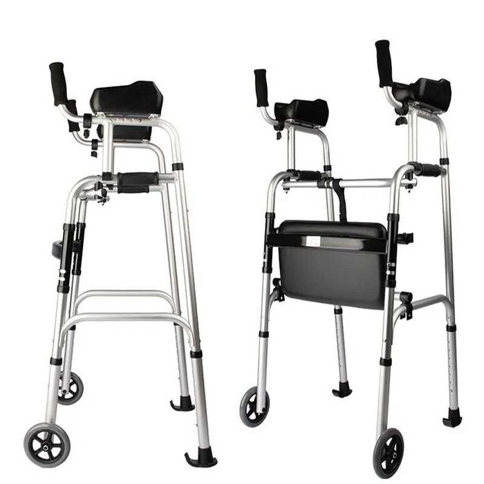 Ходунки с опорой для рук на колесах и сиденьях WW-06