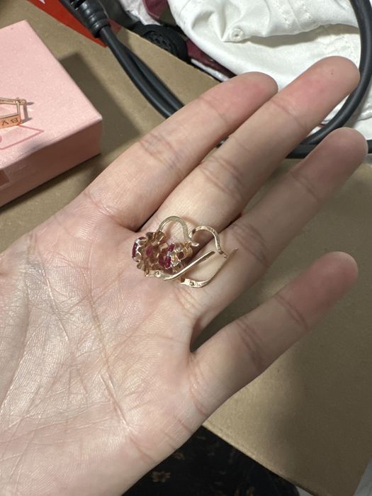 Серьги 585 проба российское золото