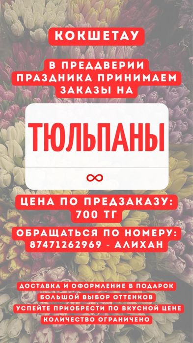 Тюльпаны шикарные