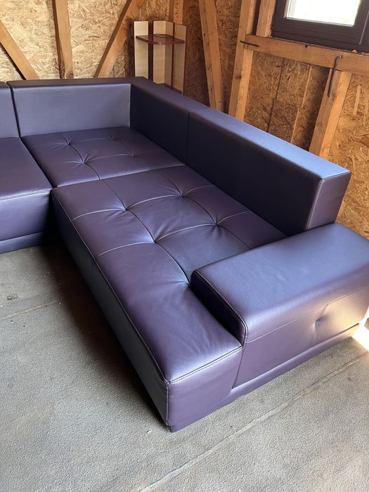 Coltar living din piele