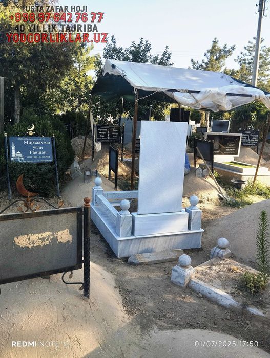 Yodgorlik Qabr Tosh Yasash Mirobod Tumani Надгробия Мирабадский р-н