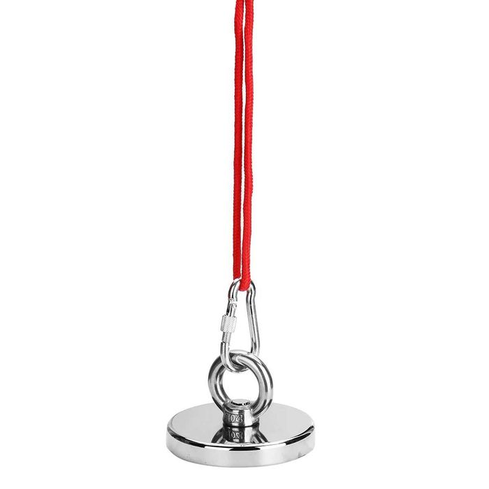 Magnet puternic neodim pentru pescuit - 100 kg forta - D60