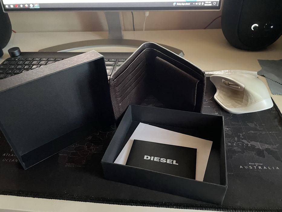 Diesel wallet brown large size 12,5x10x1,5cm