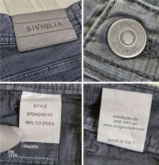 Pantaloni Siviglia exclusiviști, Bărbătești, Slim Fit - W33 M / L