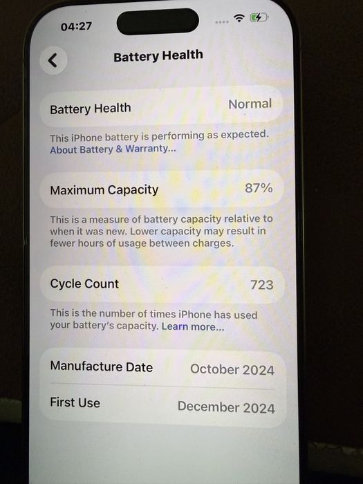 Iphone 16 pro ,128 GB,neverlock