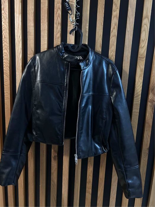 Дамско Кожено Яке Zara