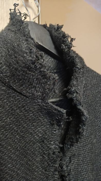 Jachetă tweed bărbați, margini destrămate,  unicat, handmade