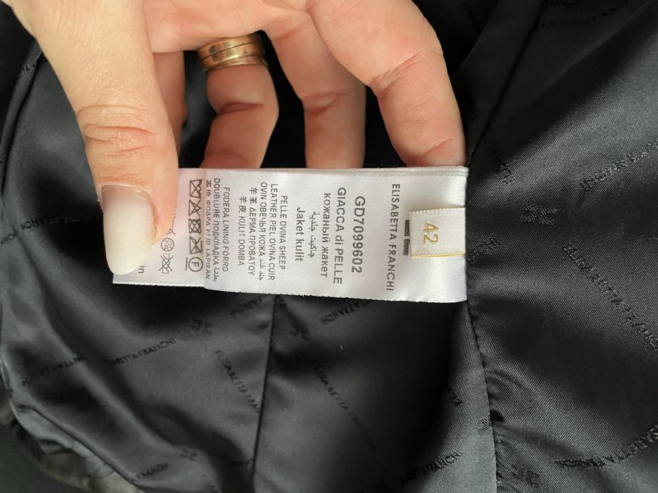 Geaca din Piele Elisabetta Franchi