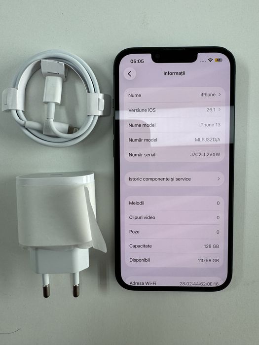 Iphone 13 +  incarcator nou original