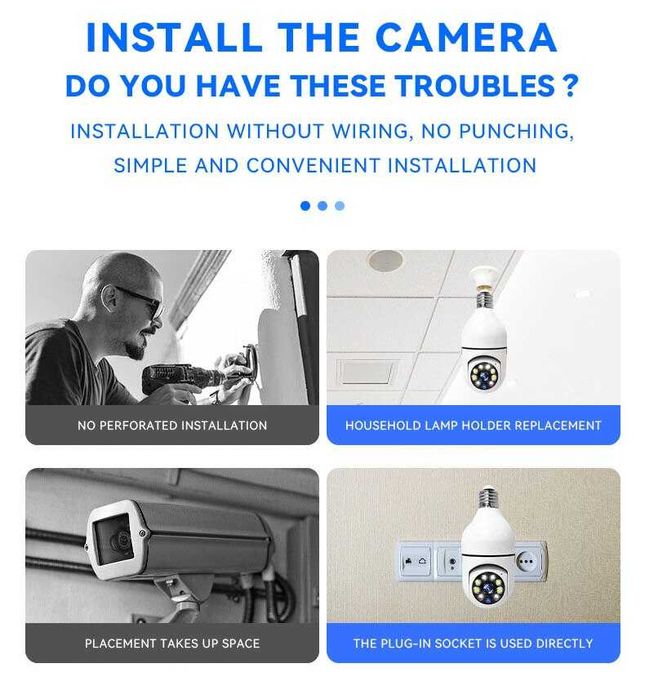 Camera supraveghere motorizata bulb