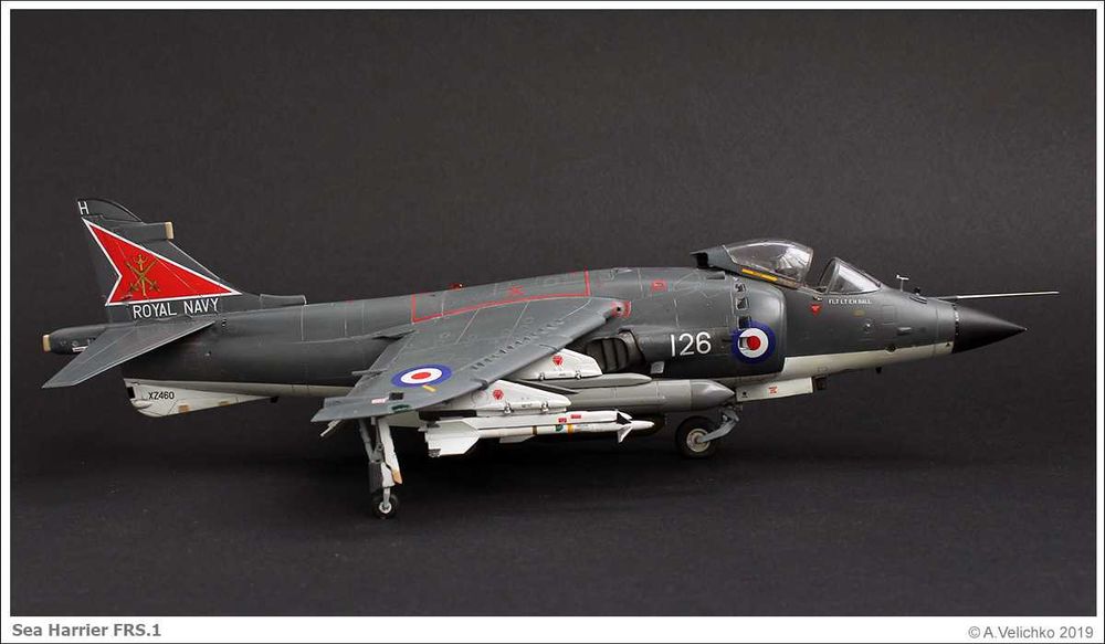 модель самолета Sea Harrier 1/72 NOVO СССР