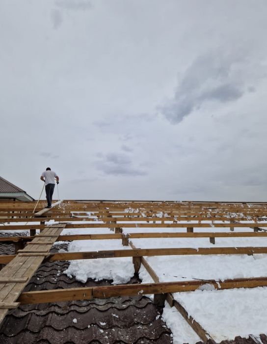 Утепление стены крыши мансард