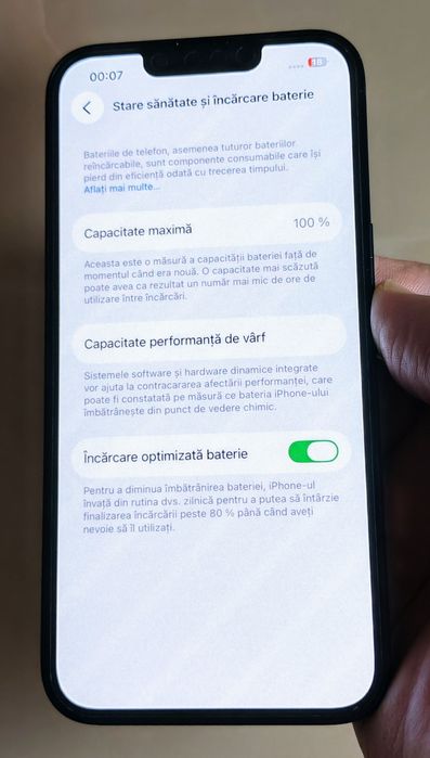IPhone 13 5G Midnight 128 GB impecabil, baterie 100 % + cadou !