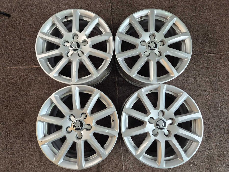 4 Jante Aliaj 5x112 16'' 7.5J ET 45 - OEM VW Golf Passat Touran Sharan Caddy T-ROC / Skoda Octavia Superb Karoq YETI