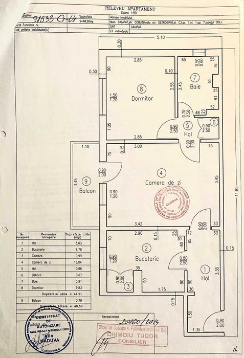 Apartament de vanzare 2 camere, semidecomandat, Calafat, jud. Dolj