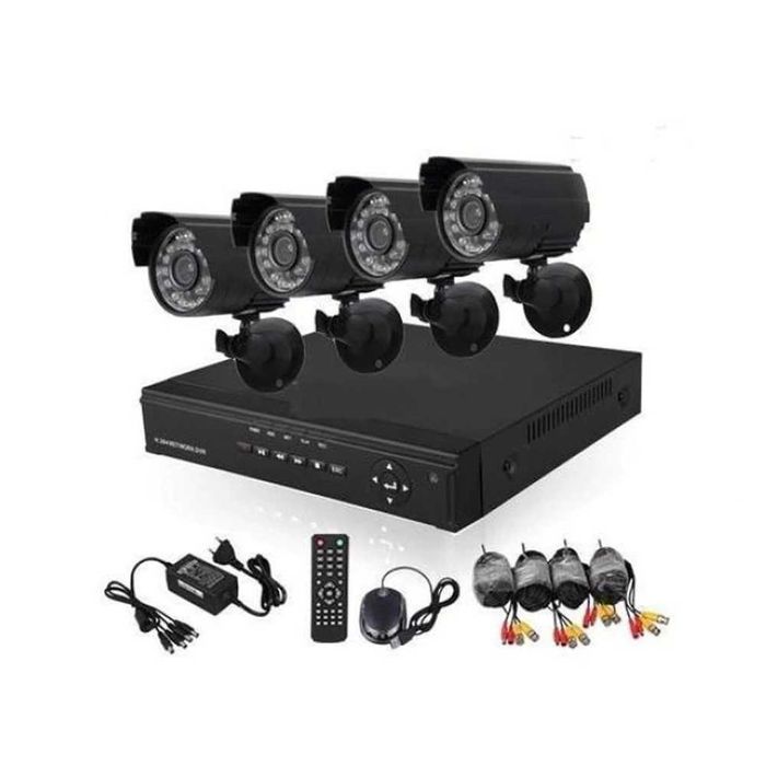 Комплект видеонаблюдение Dvr, + 4 камери камера CCTV