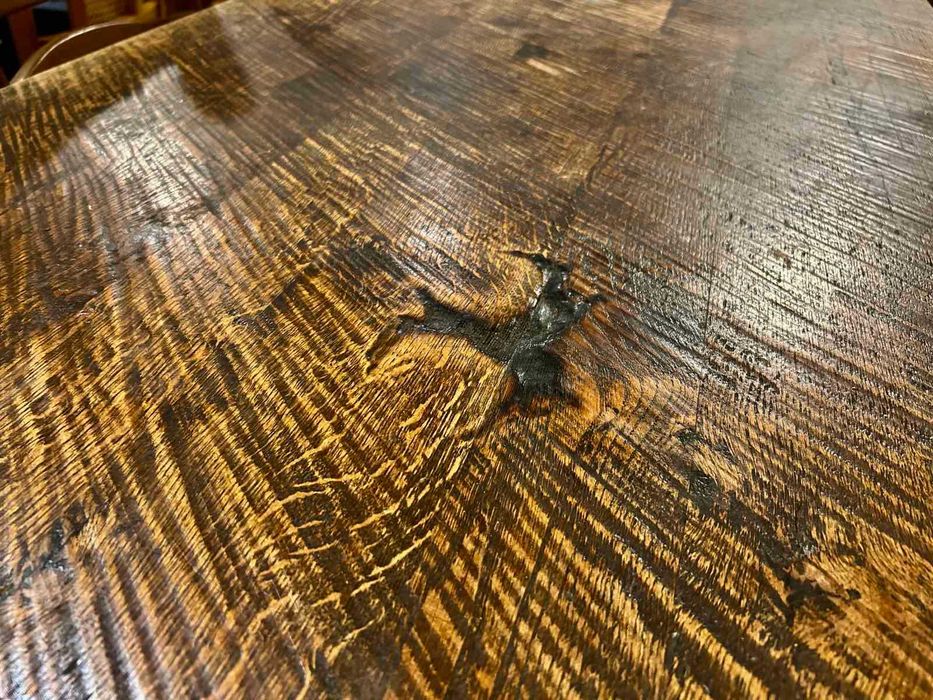 Много масивна дъбова маса с 8 стола Холандия