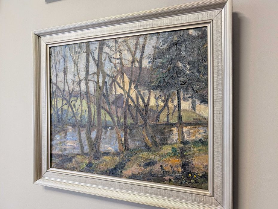 Pictura in ulei pe panza, Peisaj, semnat dreapa jos