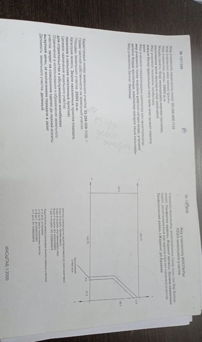 Участок в городе Жаркент