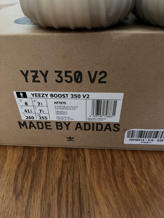Adidas Yeezy 350 V2 Slate 43 1/3