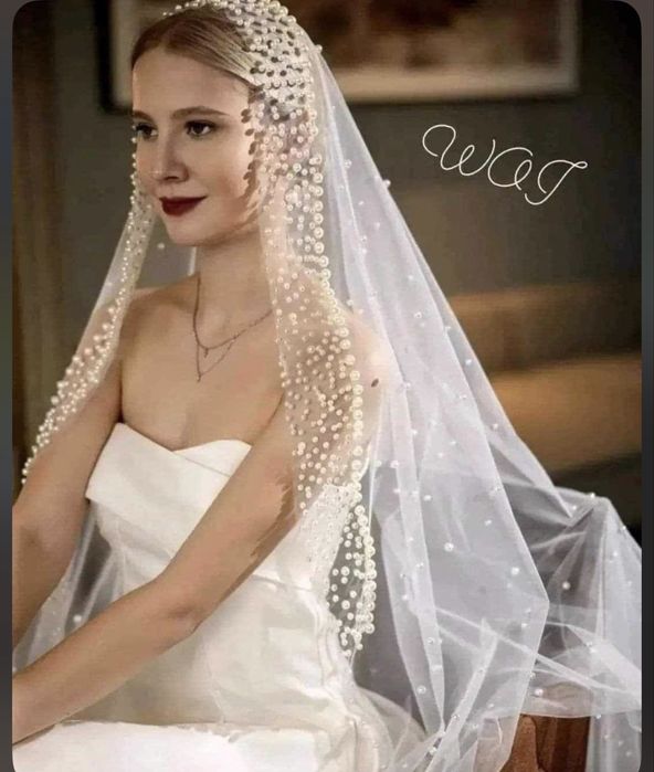 Воал с перли.