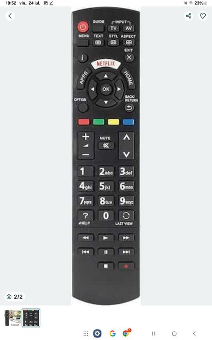 Telecomenzi gamă completă Philips LCD RC2143604. Avem gama completa de telecomenzi