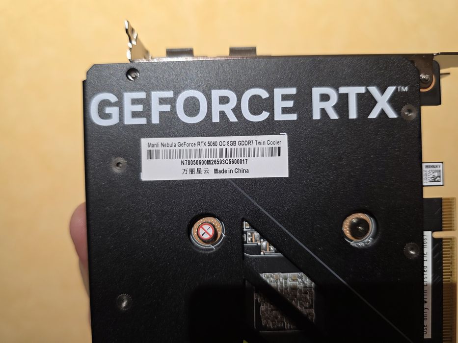 Видеокарта Manli RTX 5060 8gb  GDDR7. Возможен обмен. Доставка.