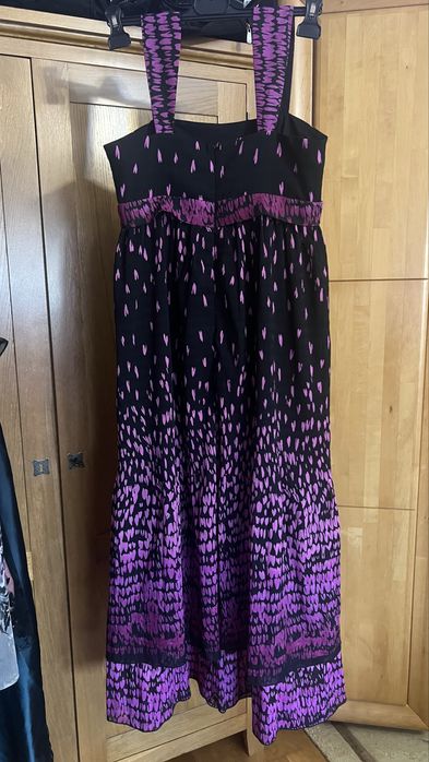 Rochie de zi (negru cu mov)