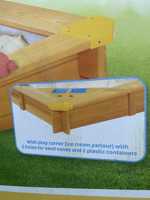 Lada nisip copii cu acoperis pt copii