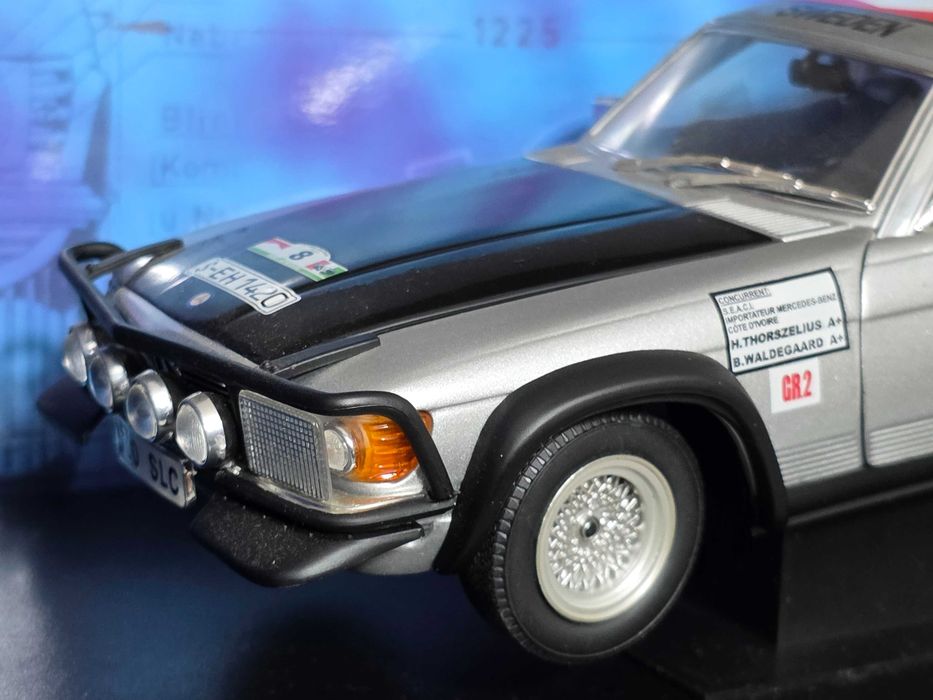 Macheta Auto 1/18 Ricko Mercedes Benz 500 SLC 1981 Rally
