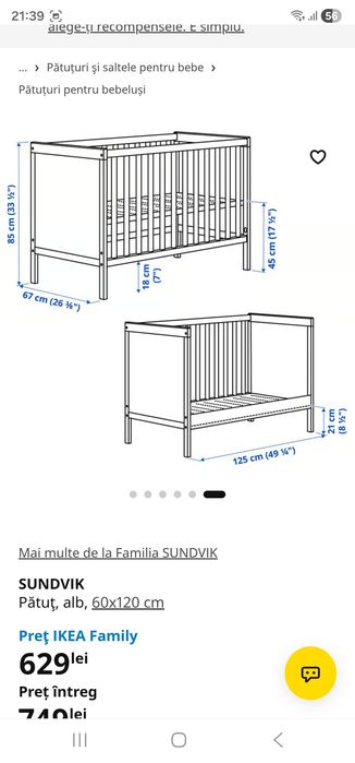 Patut Bebe Ikea Sundvik