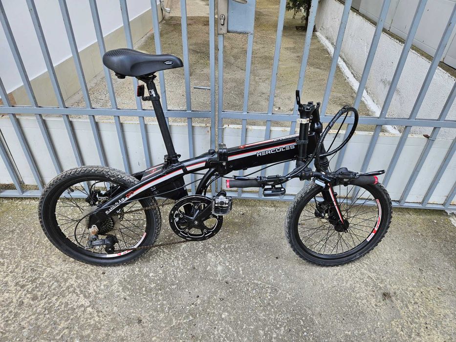 Електрически сгъваем велосипед 20 цола HERCULES-шест месеца гаранция