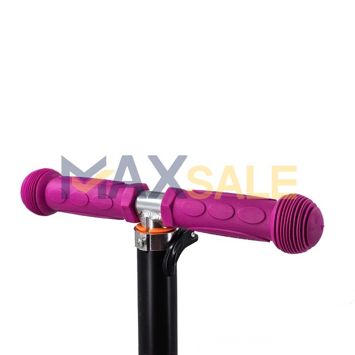 Тротинетка триколка синьо с розово деца спорт 3 светещи колела