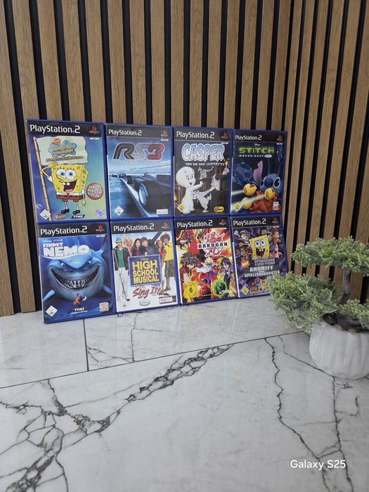 Lot 8 Jocuri PlayStation 2 (PS2) - SpongeBob, Disney, Bakugan