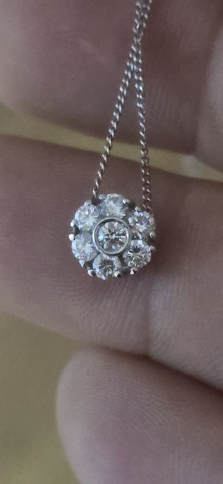 Lant aur 18 k diamante