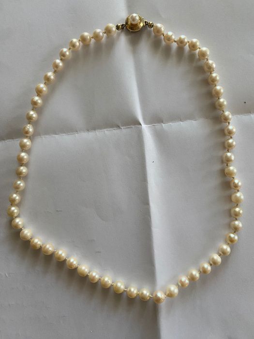 Colier perle naturale  aur