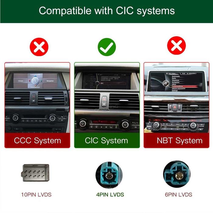 Ecran Navigație BMW X5 E70 X6 E71 Touch Screen 10,25″ Apple CarPlay Android Auto CIC Bluetooth