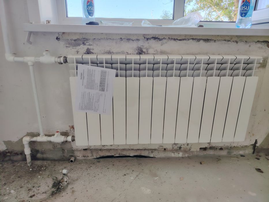 Замена, установка батарей, стояков отопления