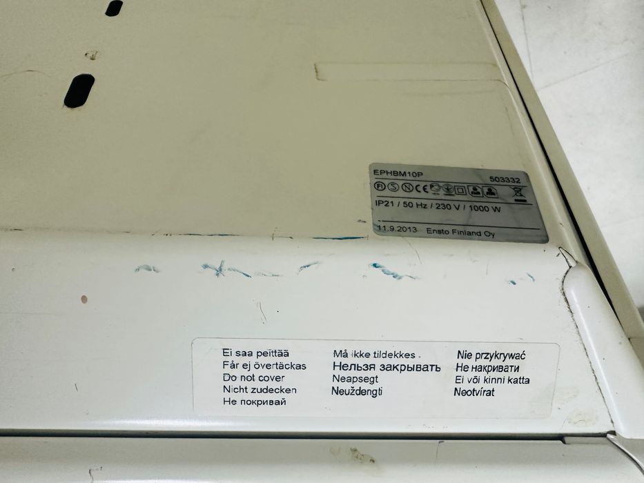 Конвекторна печка Ensto Beta EPHBM10P