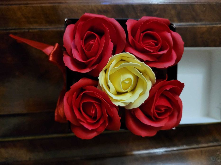 buchet trandafiri din sapun