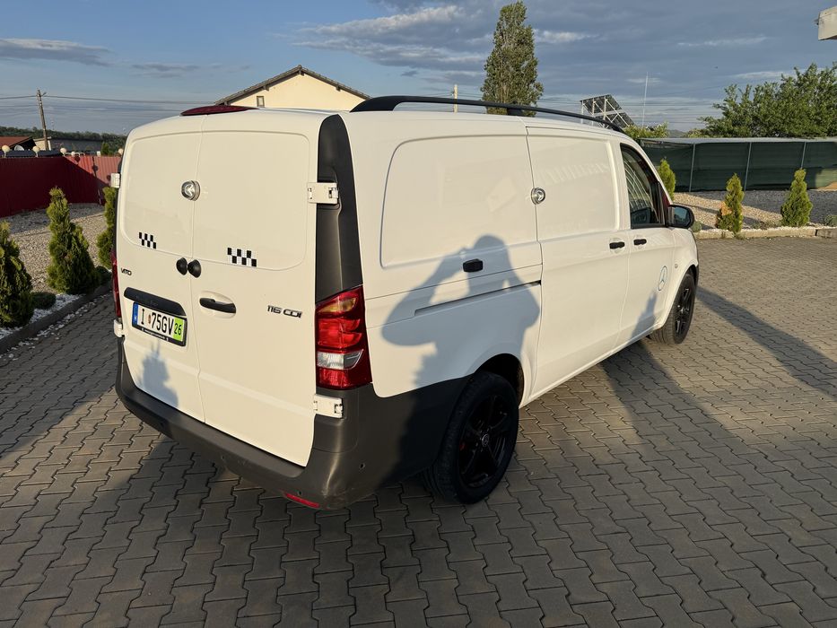 MERCEDES VITO LUNG 163 cai EURO 6 Clima Pilot Full Senzori Navigatie Color km reali Volan Piele+comenzi fara rugina recent adusa din Germania ZOLL