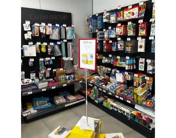 Метални крайстенни и островни стелажи за архив и книжарница тъмно сив