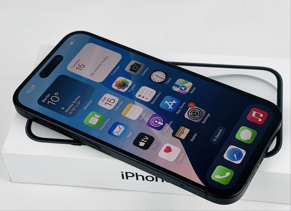 Apple iPhone 15 128GB Black 100% Батерия! Гаранция!