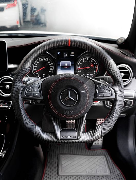 Volan Mercedes C Class W205 AMG Carbon | Alcantara | Padele |  Custom