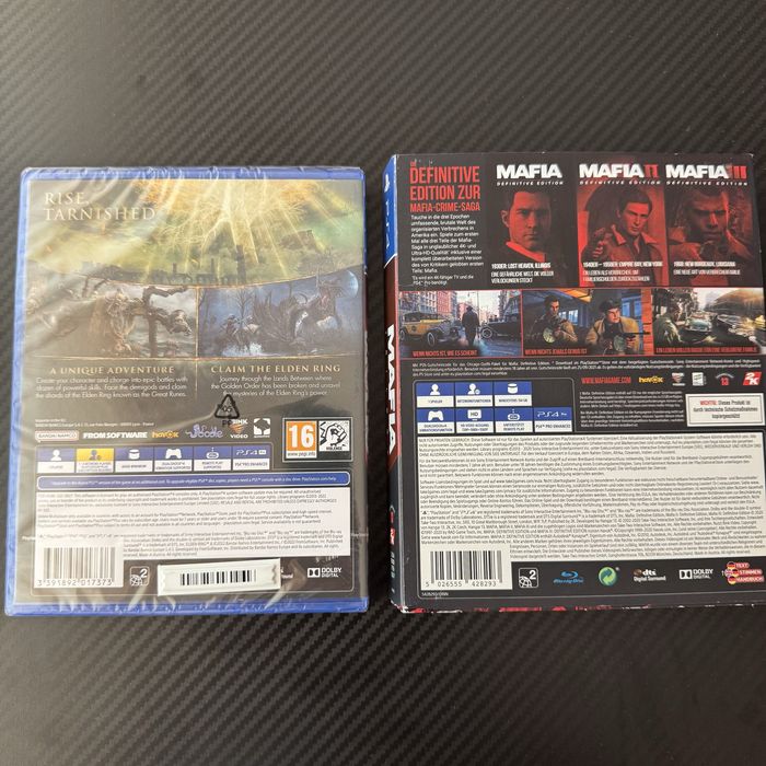 Elden Ring PS4 PS5  неразопакованата Mafia Trilogy PS4