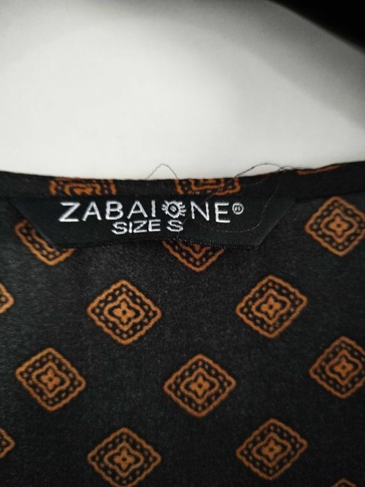 Гащеризон черен с кафяви дребни фигурални елементи