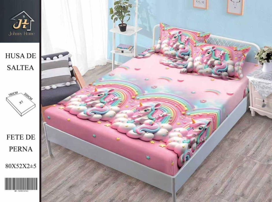 Lenjerie de pat digitala 3 piese finet